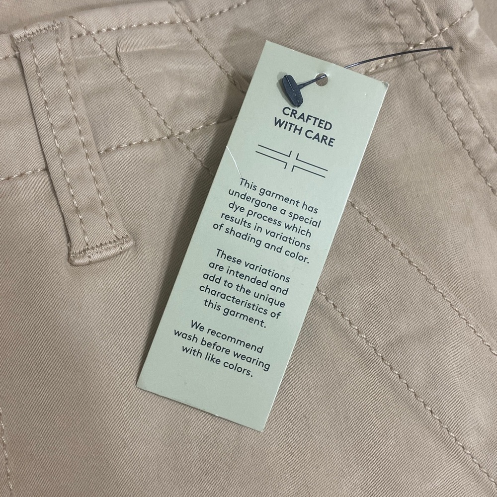 LIVERPOOL Relaxed-fit Cropped Khaki Pants Women's Size 14/32 - Picture 6 of 10